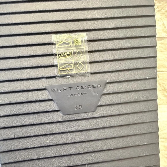 Kurt Geiger London Orson Denim Crystal Jewel Stud Ornament Slide Sandals Size 39 - Picture 13 of 16